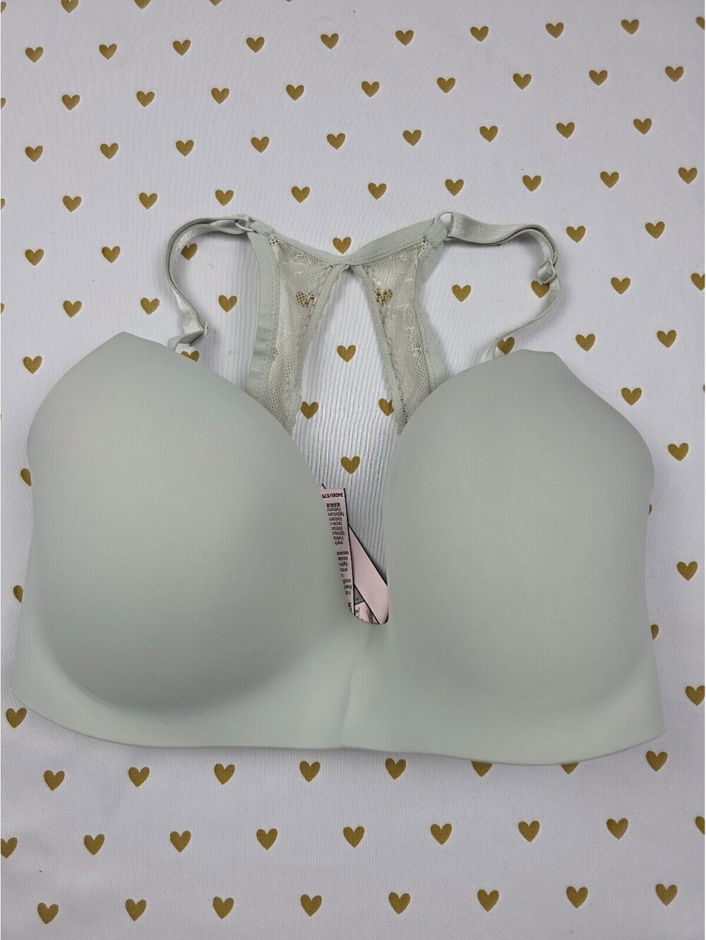 Victorias Secret Racerback T Shirt Lightly Lined Wireless No Wire Bra 34DD